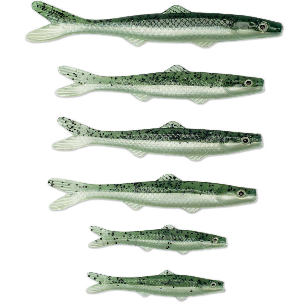 Forage Green Minnows + Hardware